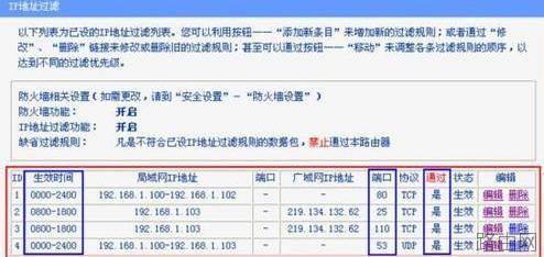tplink路由器防火墙怎么设置
