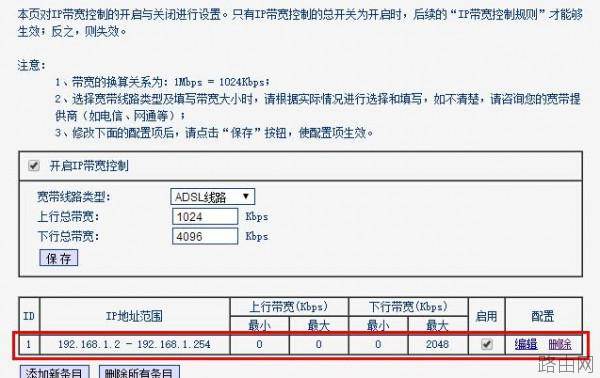 普联TL-WDR7500路由器设置限制网速