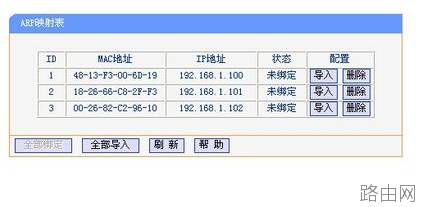 路由器如何设置ARP映射表