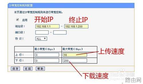 TP-LINK无线路由器网速限速设置图文教程