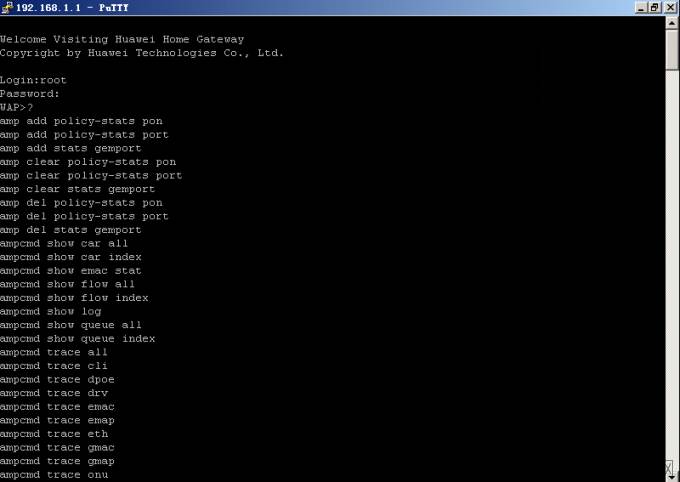 电信华为光猫HS8145C怎么开启Telnet