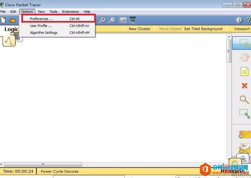 cisco packet tracer怎么设置中文