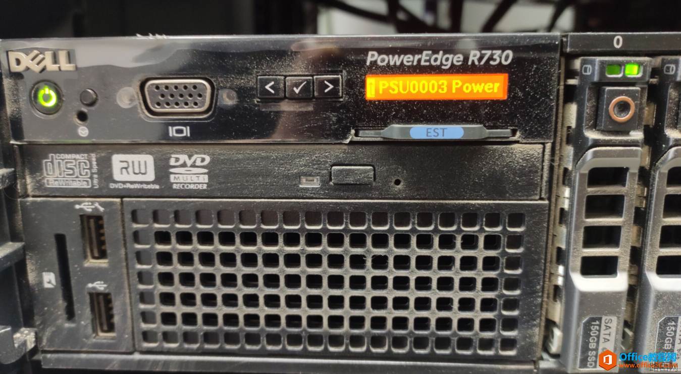 DELL R730服务器报PSU 1 is lost