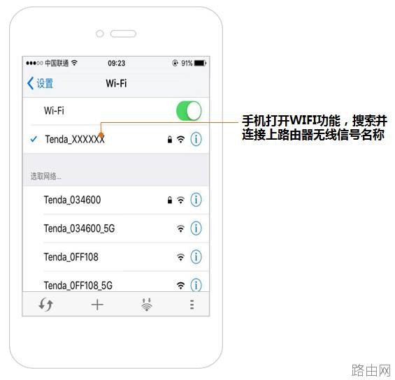 手机设置腾达无线路由器的方法【图解】