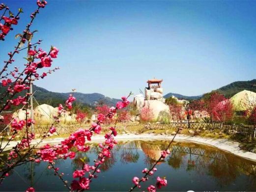 德化桃仙溪景区桃花岛