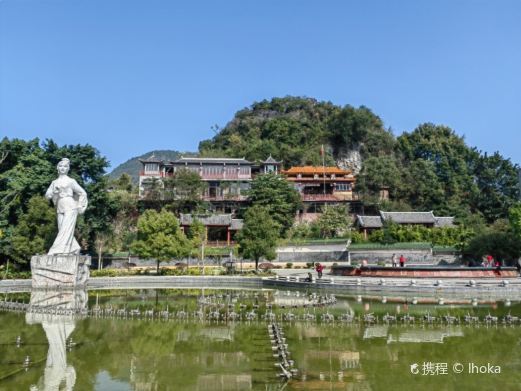 河池刘三姐音乐喷泉广场