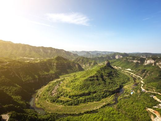 泽州李寨乡土岭村晋城第一湾景区
