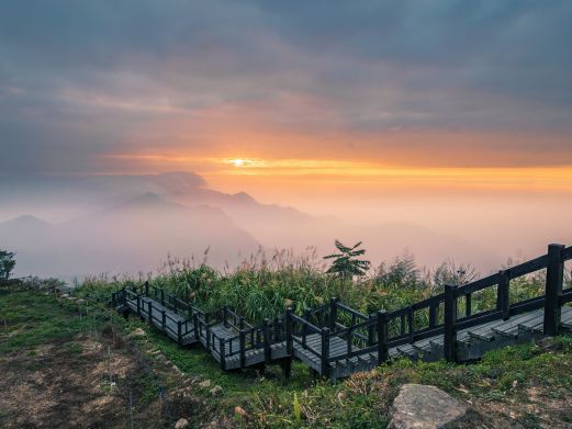 嘉义县阿里山隙顶云海