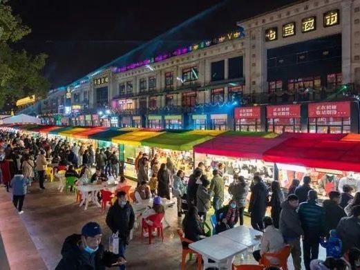 上海七宝夜市工人餐厅