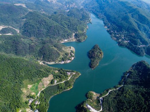 重庆市梁平区百里竹海景区-明月湖