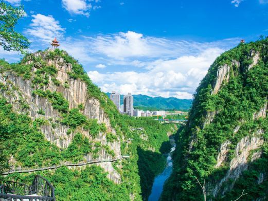 重庆中国黔江城市大峡谷