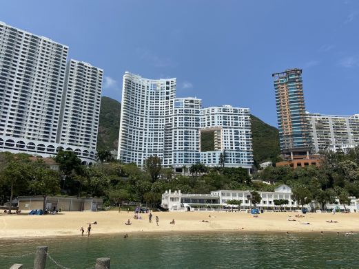 香港浅水湾海滩儿童游乐场