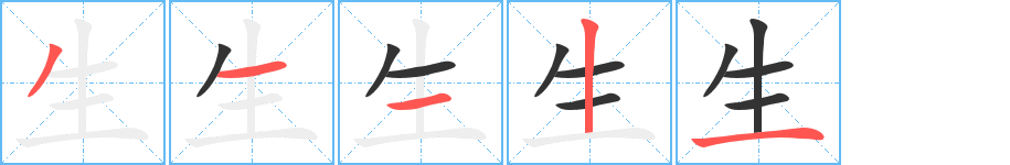 生字的笔画顺序