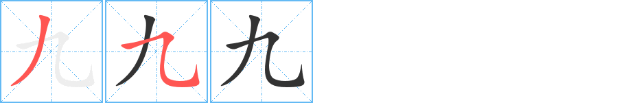 九字的笔画顺序