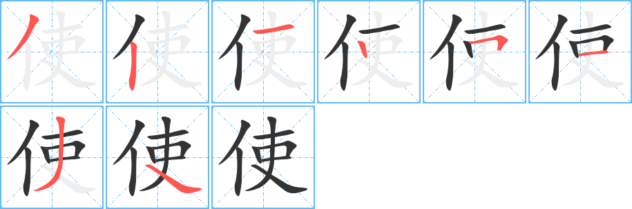 使字的笔画顺序