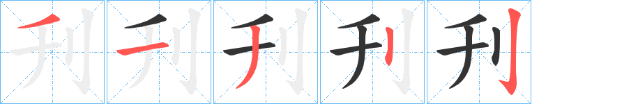 刋字的笔画顺序