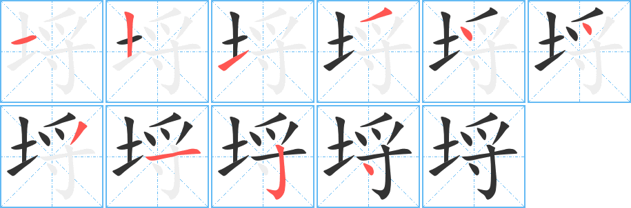 埒字的笔画顺序