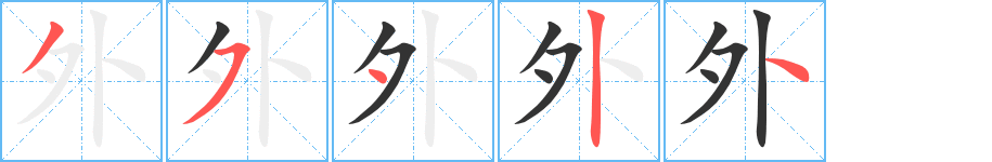 外字的笔画顺序