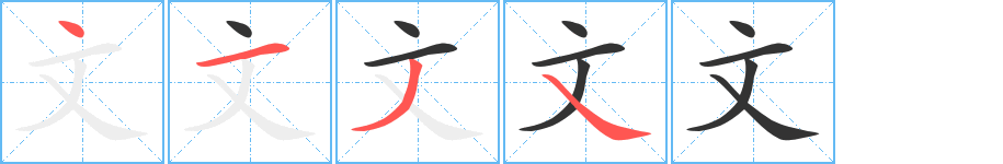 文字的笔画顺序