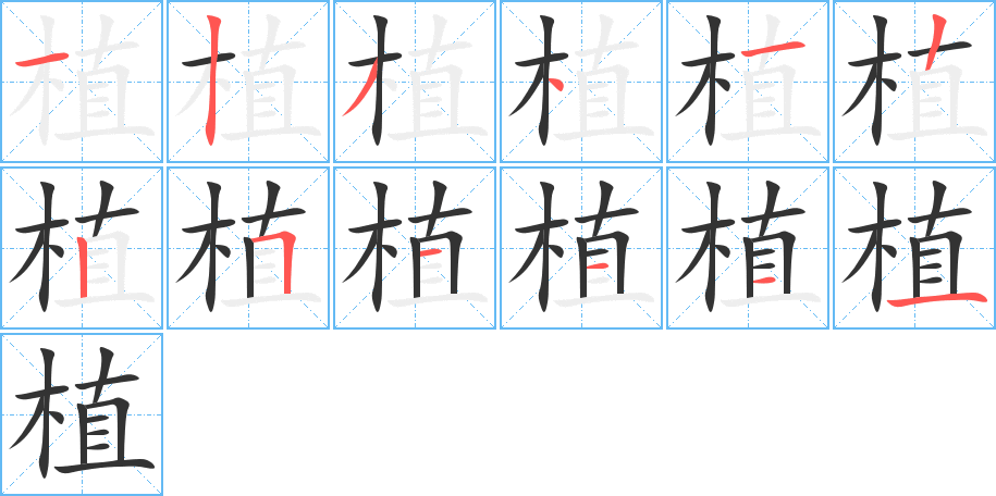 植字的笔画顺序