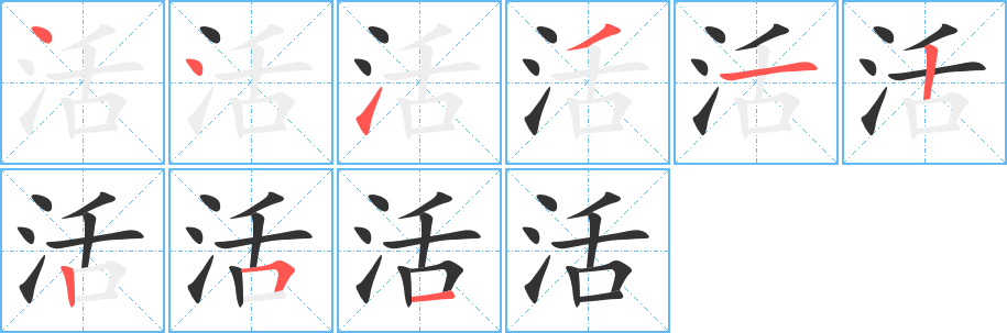 活字的笔画顺序