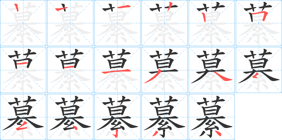 繤字的笔画顺序