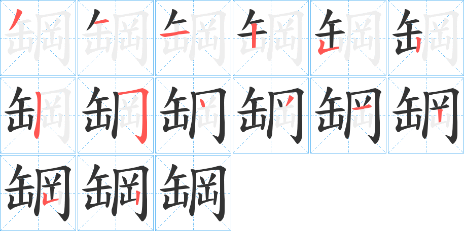 罁字的笔画顺序