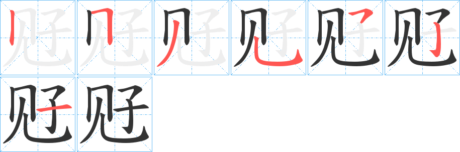 觃字的笔画顺序