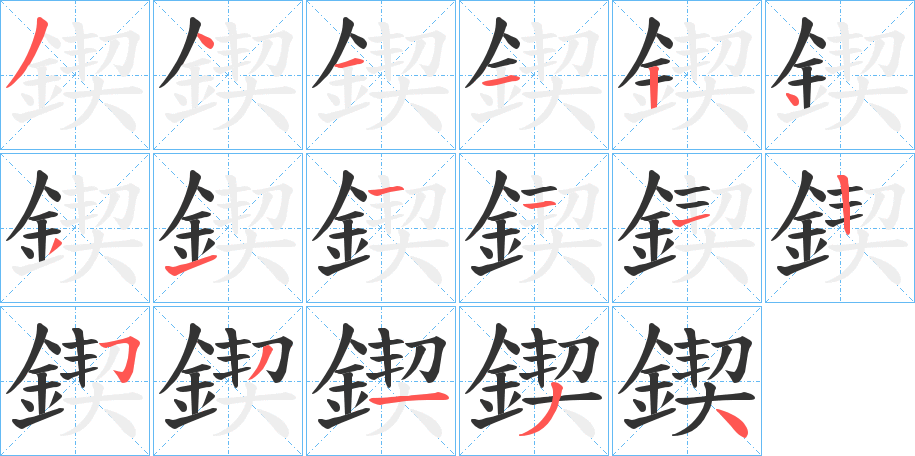 鍥字的笔画顺序